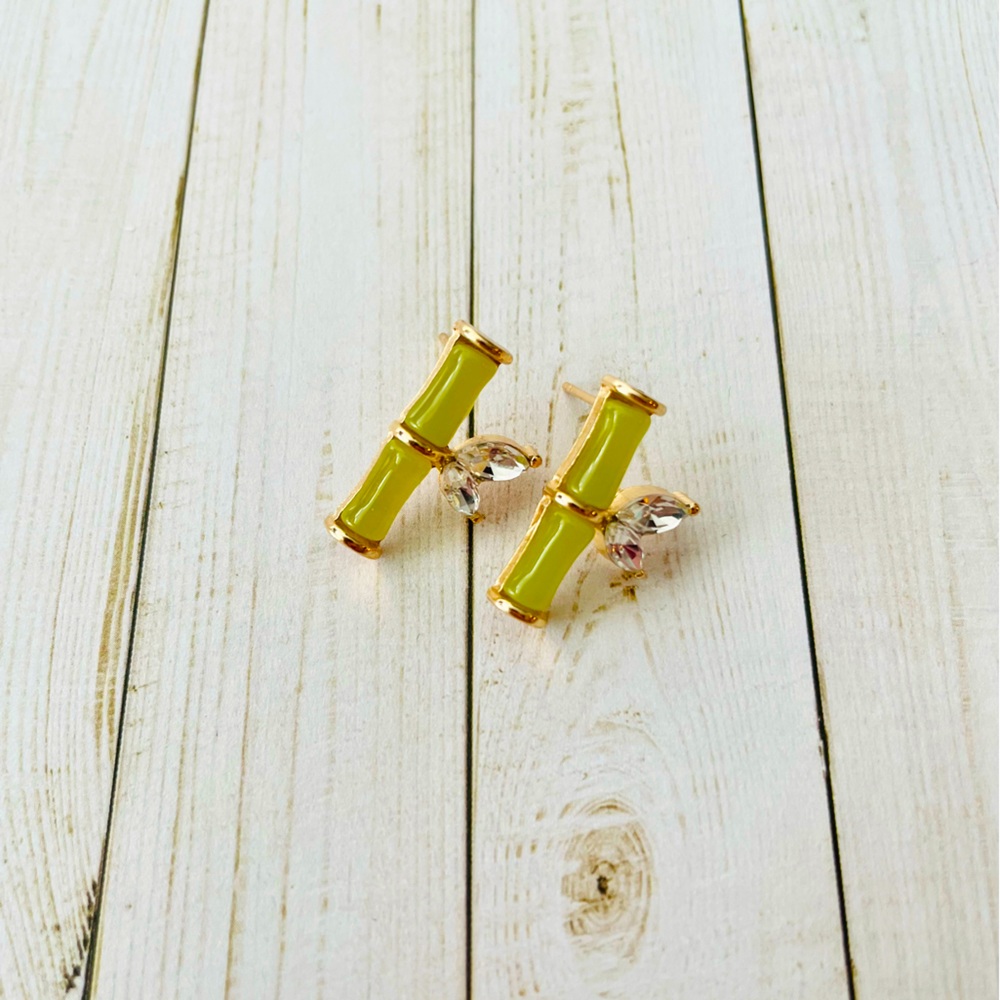 Bamboo Stud Earrings